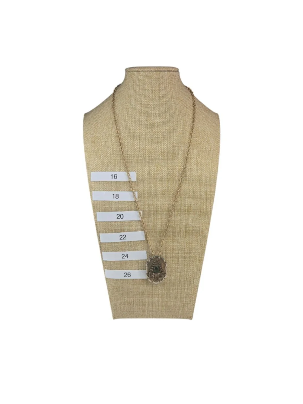 PERI Pagoda Jade Cabachon Pendant Necklace Brooch Pin Option Vintage Women's